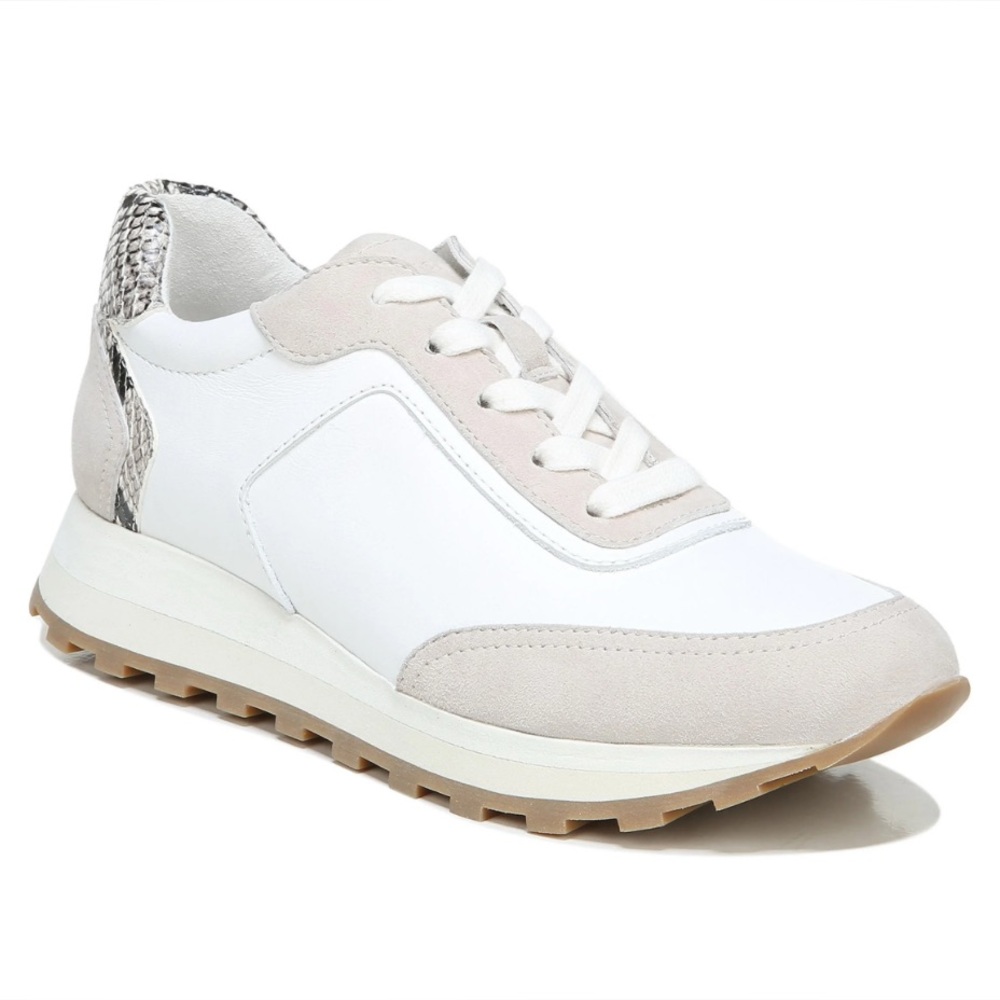 Veronica Beard Hartley Sneakers Beige White Womens 8